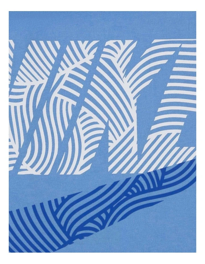 In the Zone Jersey Tee in Blue image 3