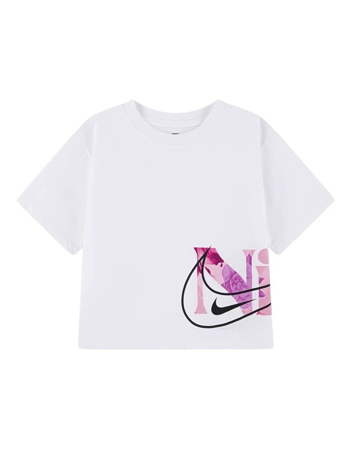 Move with Nature Boxy Short Sleeve T-shirt in White image 1