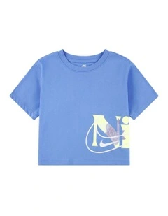 Move with Nature Boxy Short Sleeve T-shirt in Blue