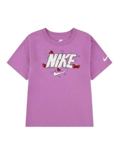 Cherry Boxy Tee in Purple