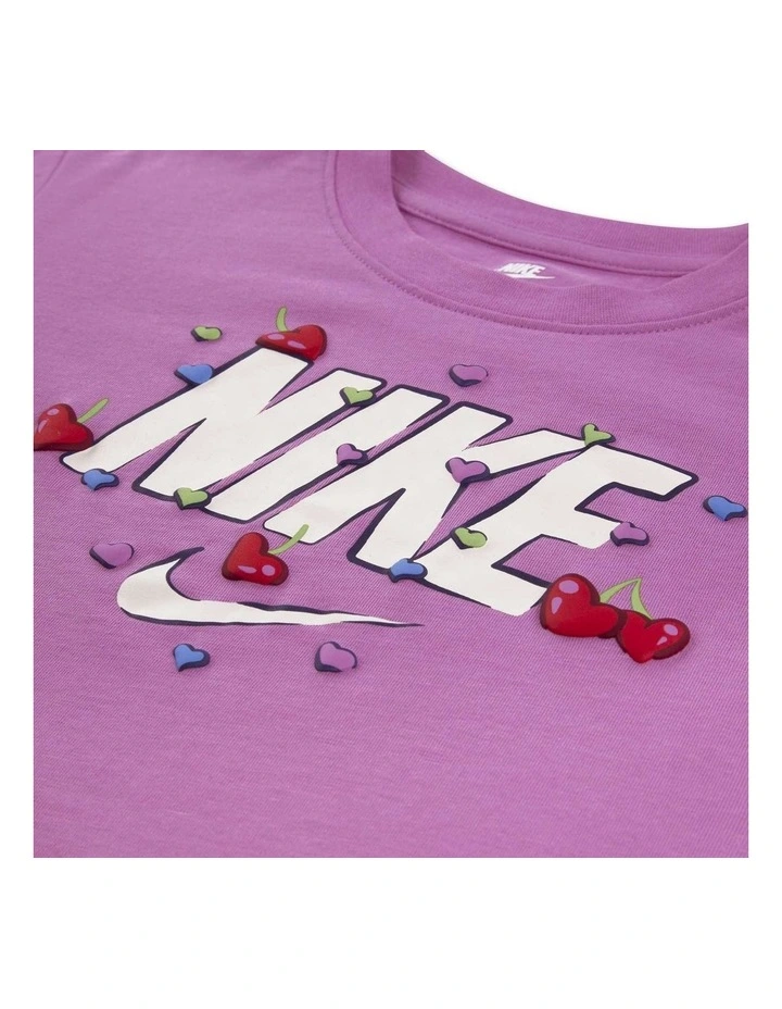 Cherry Boxy Tee in Purple image 3