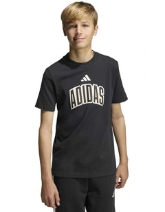 Stadium Lettering T-shirt in Black/Off White
