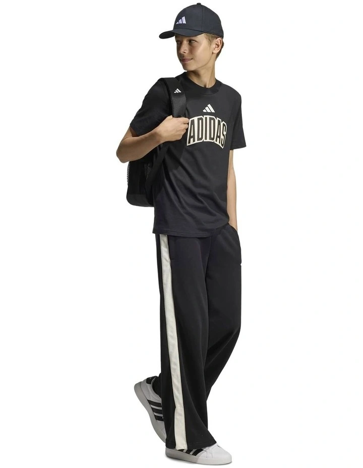 Stadium Lettering T-shirt in Black/Off White image 3