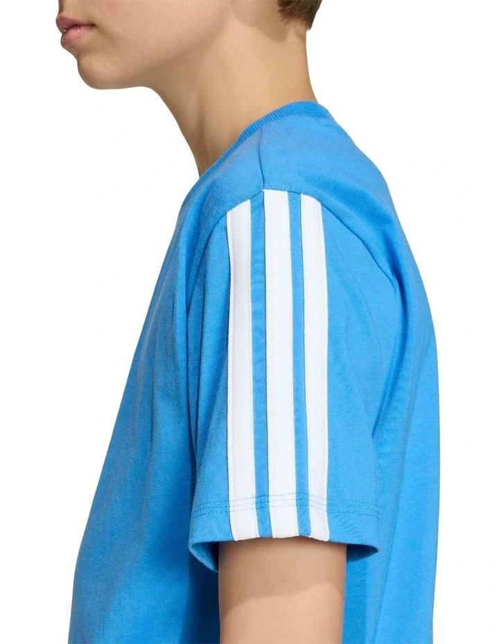 Essentials Tee in Ray Blue/White image 5