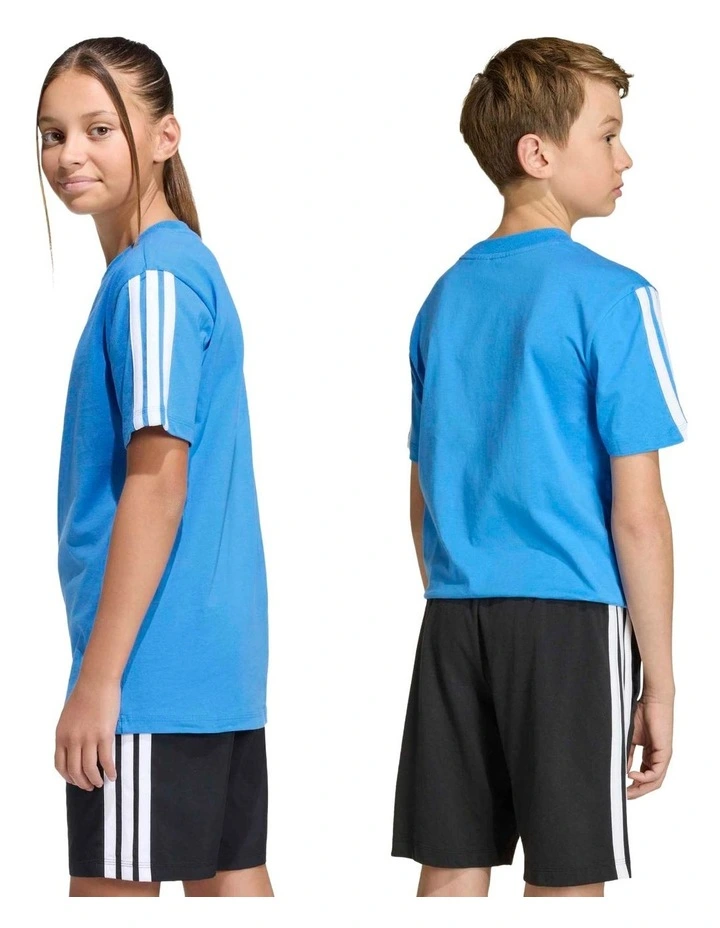 Essentials Tee in Ray Blue/White image 6