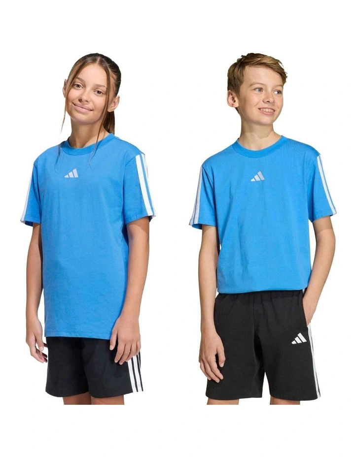Essentials Tee in Ray Blue/White image 7