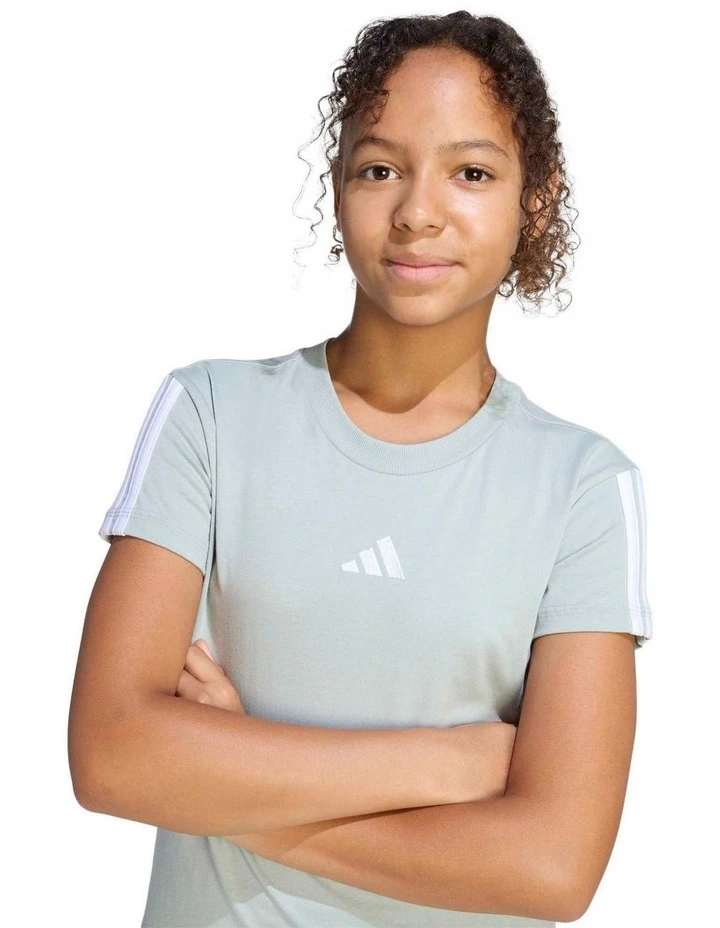 Essentials T-shirt in Wonder Sage/White image 3