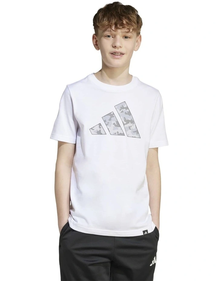 Camo Graphic T-shirt in White image 1
