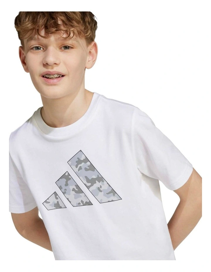 Camo Graphic T-shirt in White image 3