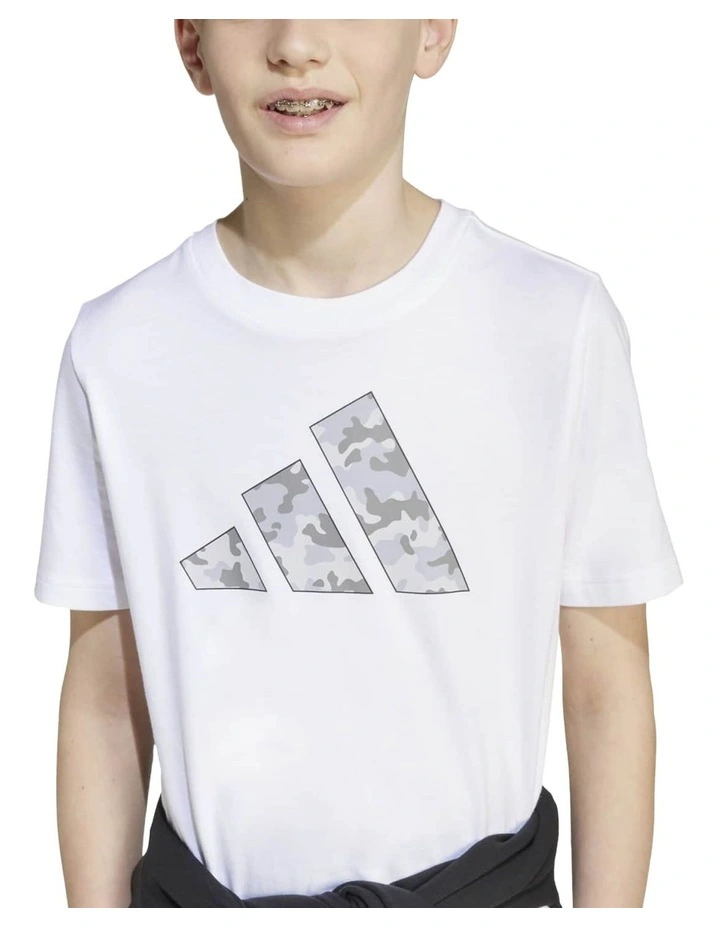 Camo Graphic T-shirt in White image 4