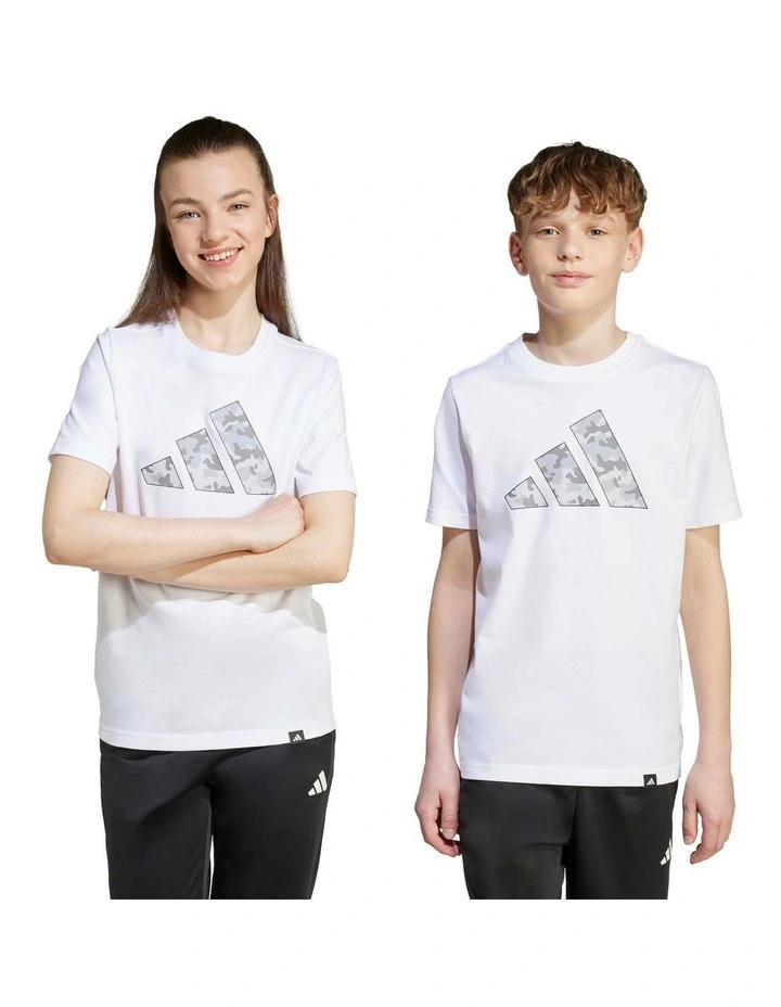 Camo Graphic T-shirt in White image 5