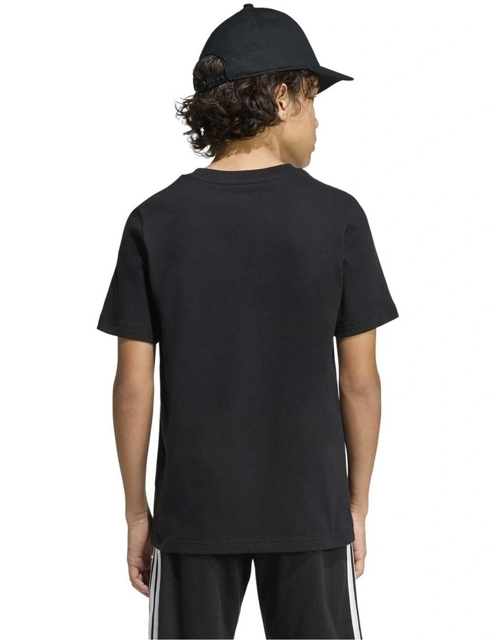 Football Graphic T-shirt in Black image 2