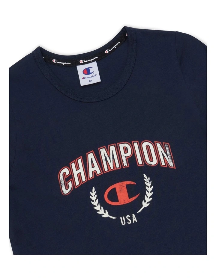 Graphic Shop Tee in Chblu_Navy image 3