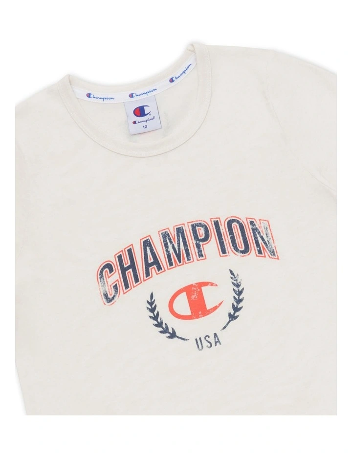 Graphic Shop Tee in Chwht_Ivory White image 3