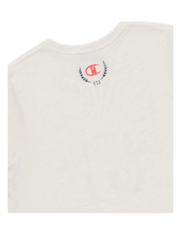 Graphic Shop Tee in Chwht_Ivory White image 4