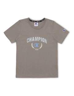 Graphic Shop Tee in Grey