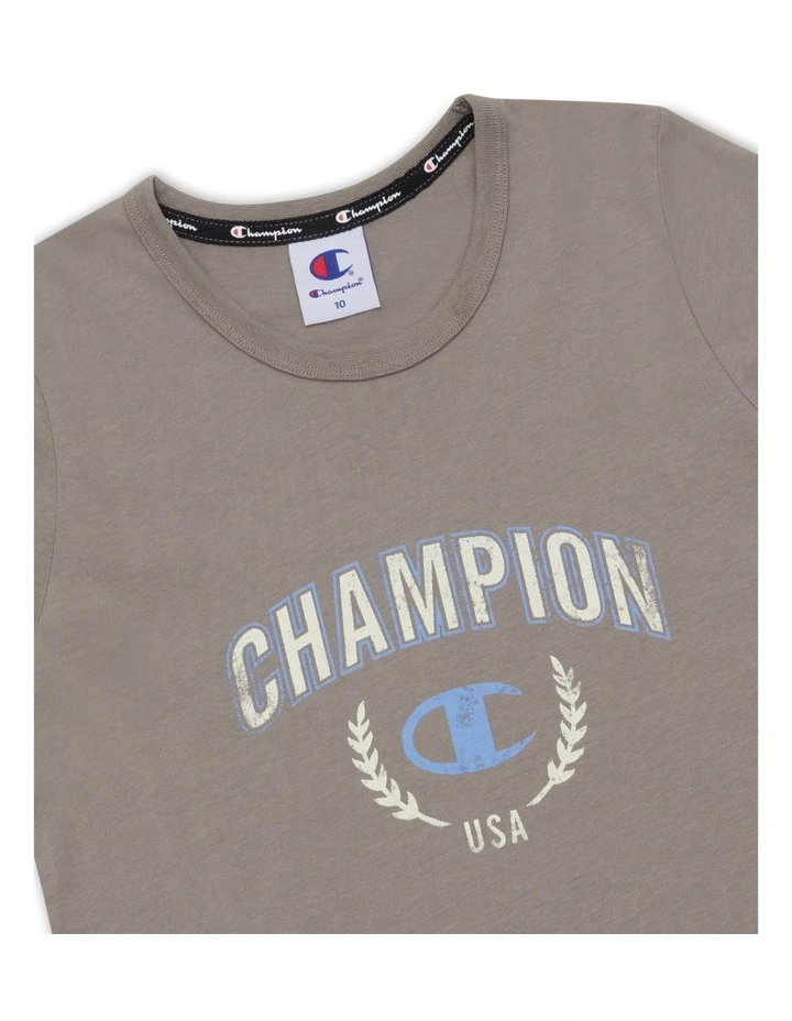 Graphic Shop Tee in Grey image 3