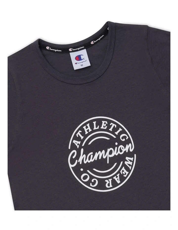 Graphic Shop Tee in Grey image 3