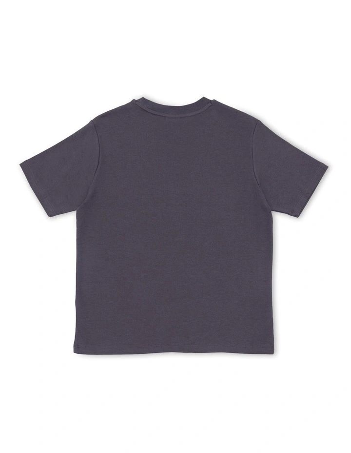 Base Graphic Tee in Grey image 2