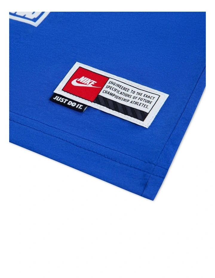 NIKE BOYS MULTISPORT TWO-FER LONG SLEEVE BLUE image 3