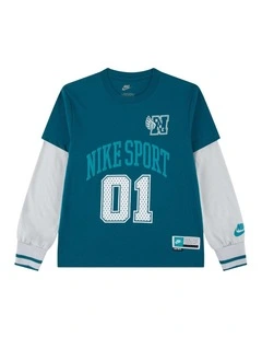 Multisport Two-Fer Long Sleeve Jersey in Green