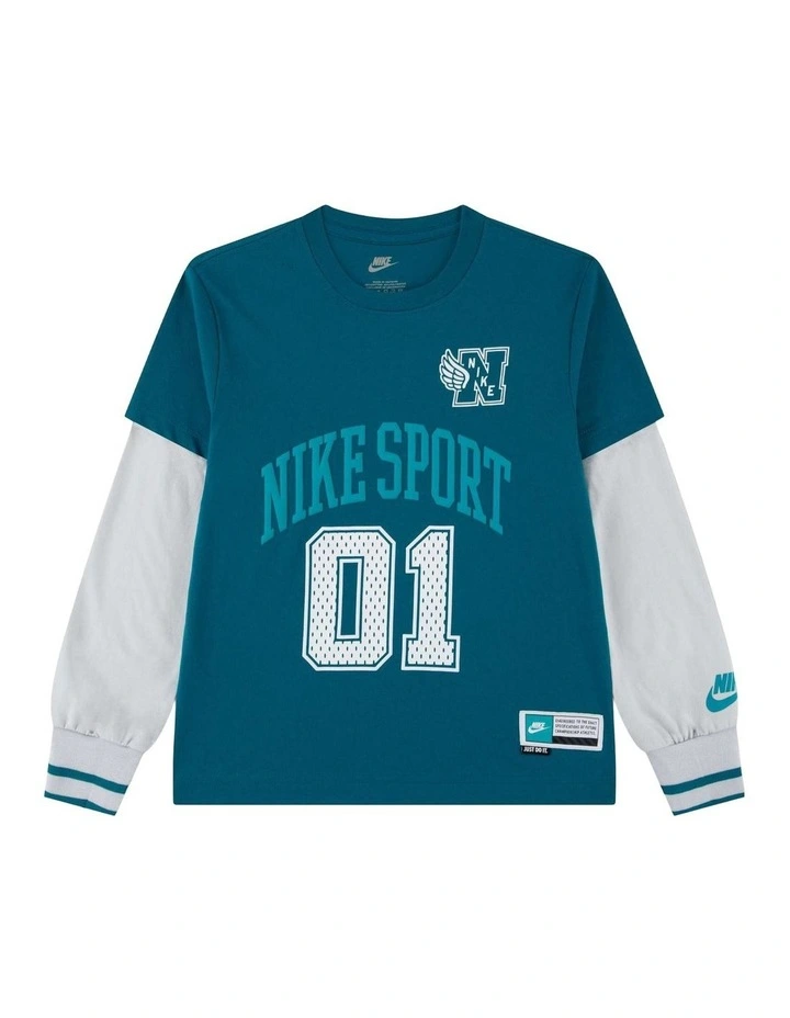Multisport Two-Fer Long Sleeve Jersey in Green image 1
