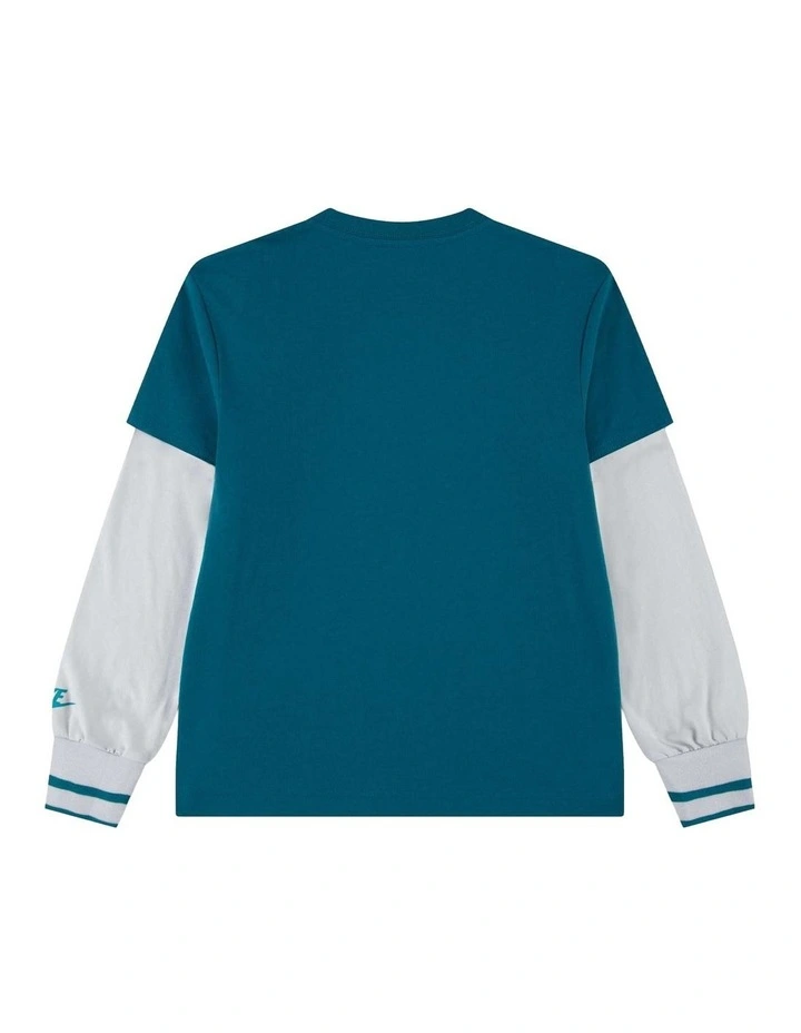 Multisport Two-Fer Long Sleeve Jersey in Green image 2