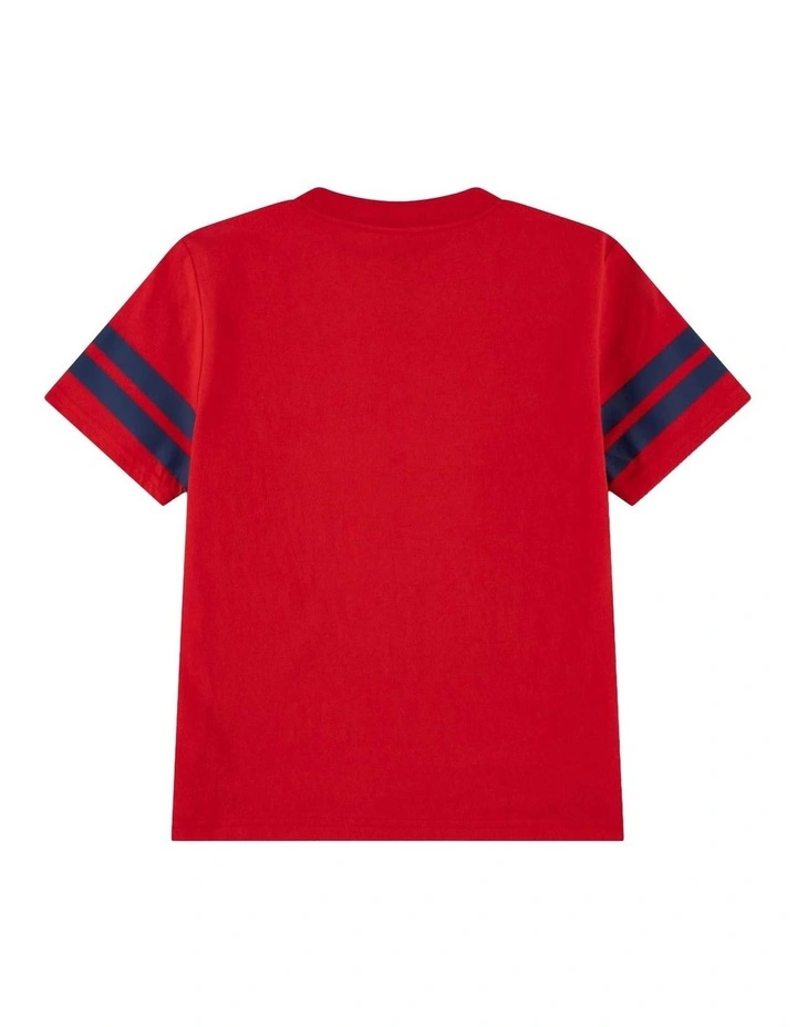 Halftime Short Sleeve T-shirt in Red image 2