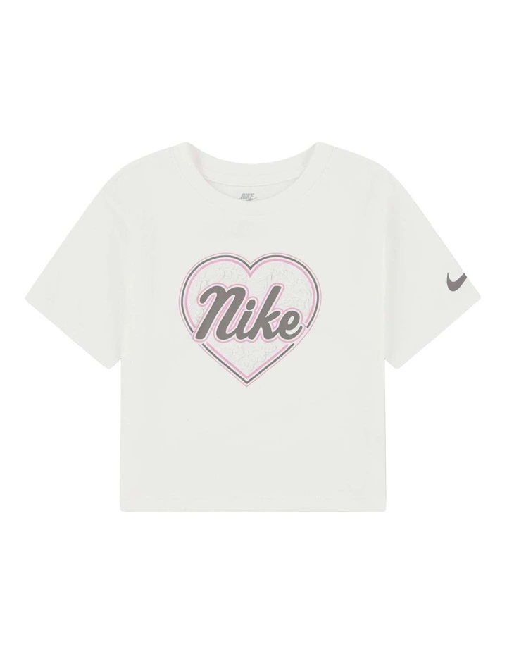 Boxy T-shirt in Ivory image 1
