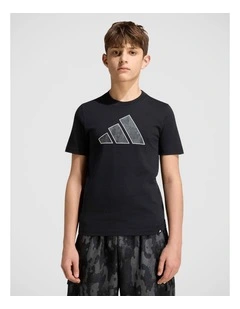 Camo Graphic T-Shirt Junior in Black