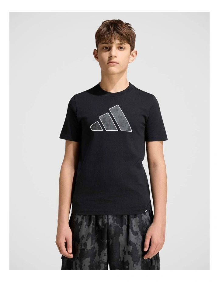 Camo Graphic T-Shirt Junior in Black image 1