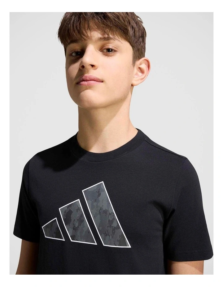 Camo Graphic T-Shirt Junior in Black image 4