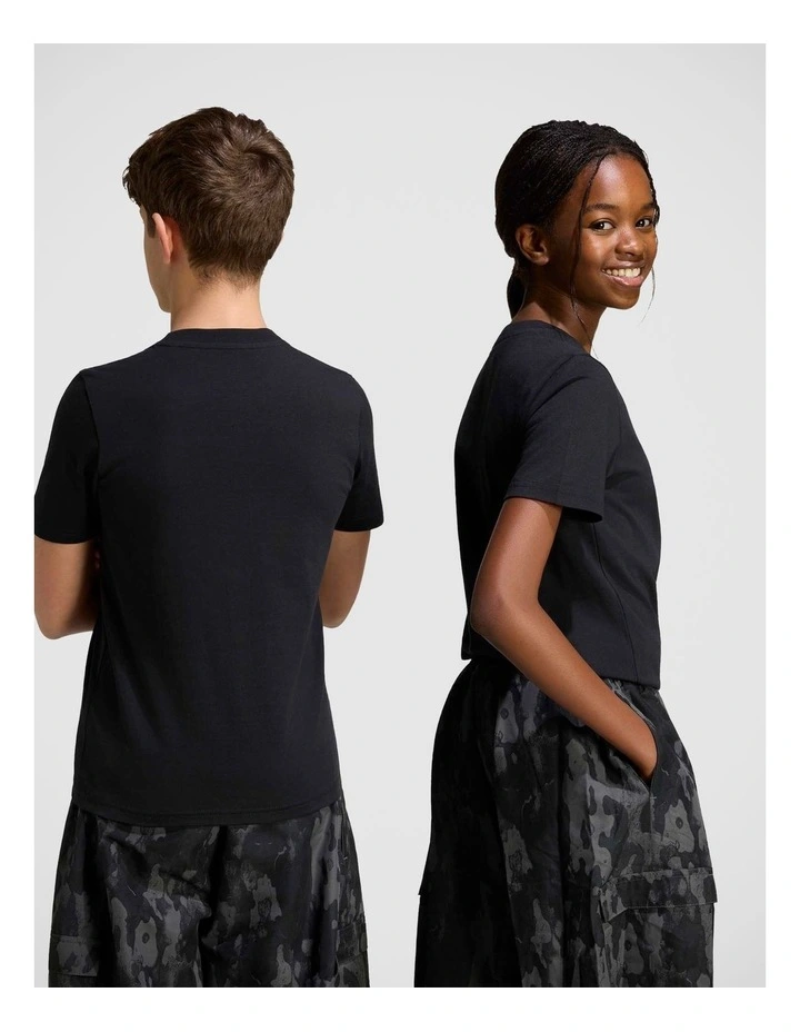 Camo Graphic T-Shirt Junior in Black image 7