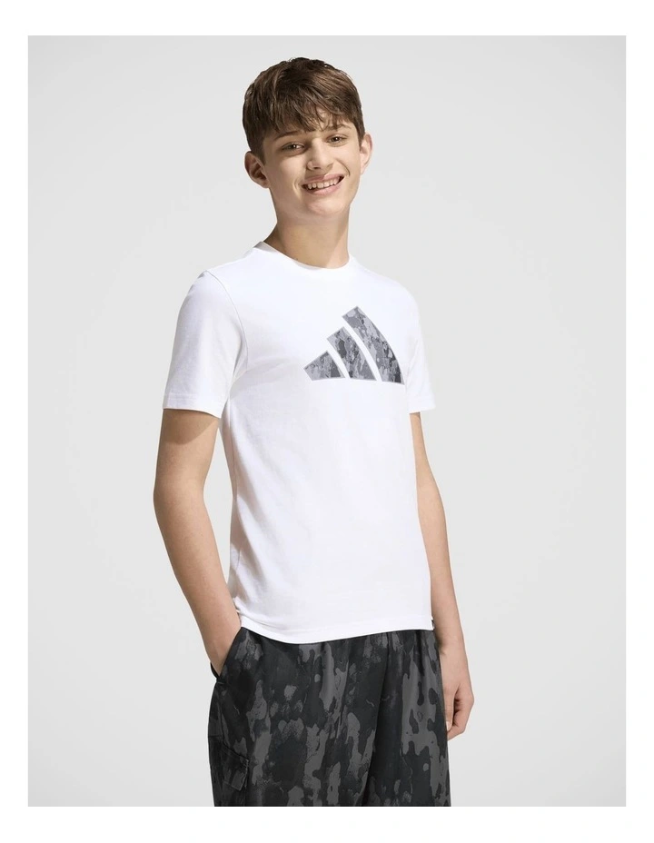 Camo Graphic T-Shirt Junior in White image 1