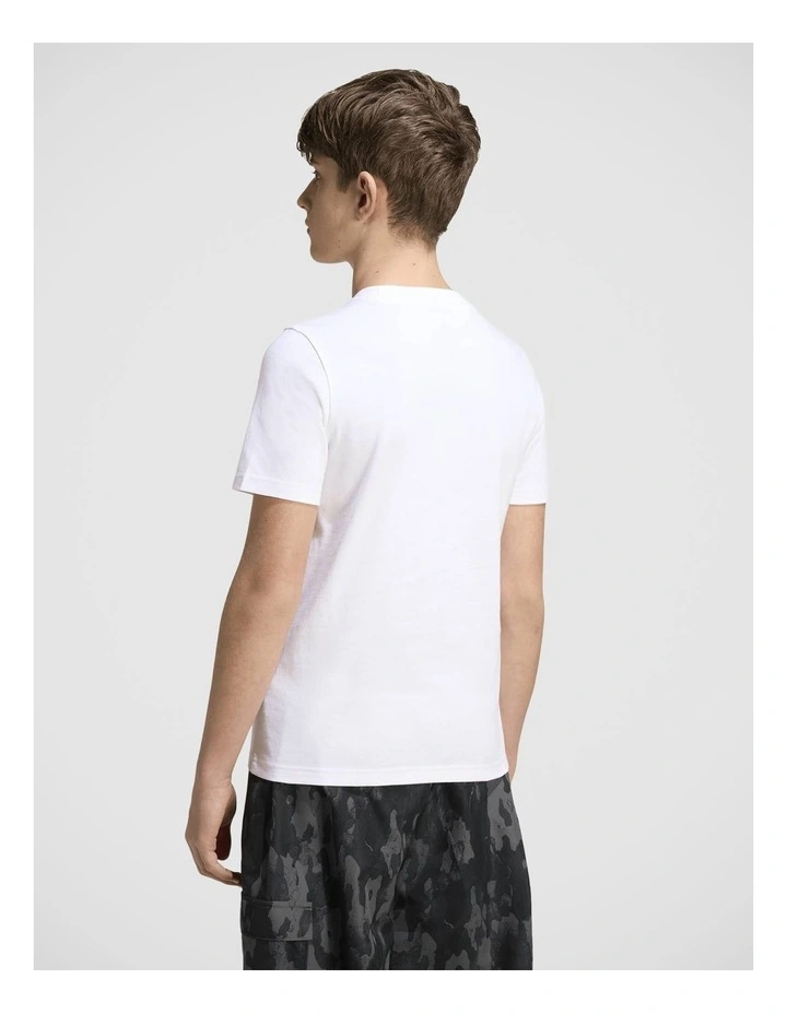Camo Graphic T-Shirt Junior in White image 2