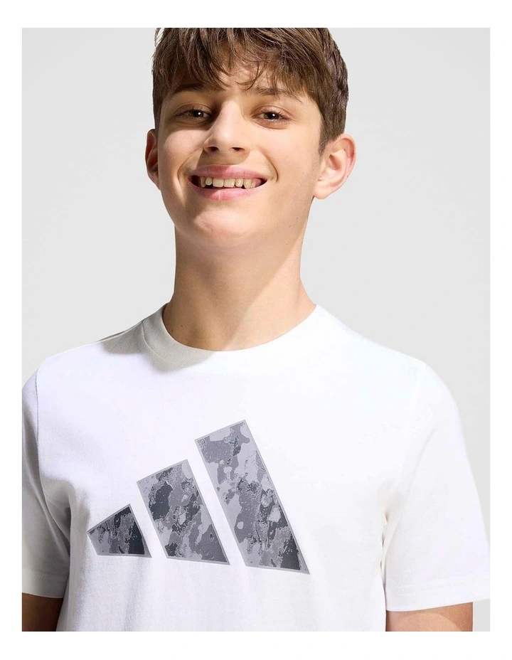 Camo Graphic T-Shirt Junior in White image 4
