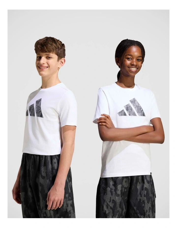 Camo Graphic T-Shirt Junior in White image 6