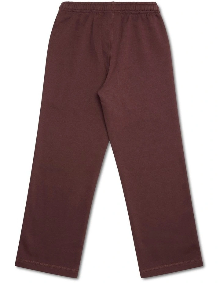 Puff Script Straight Leg Pant in Brown image 2