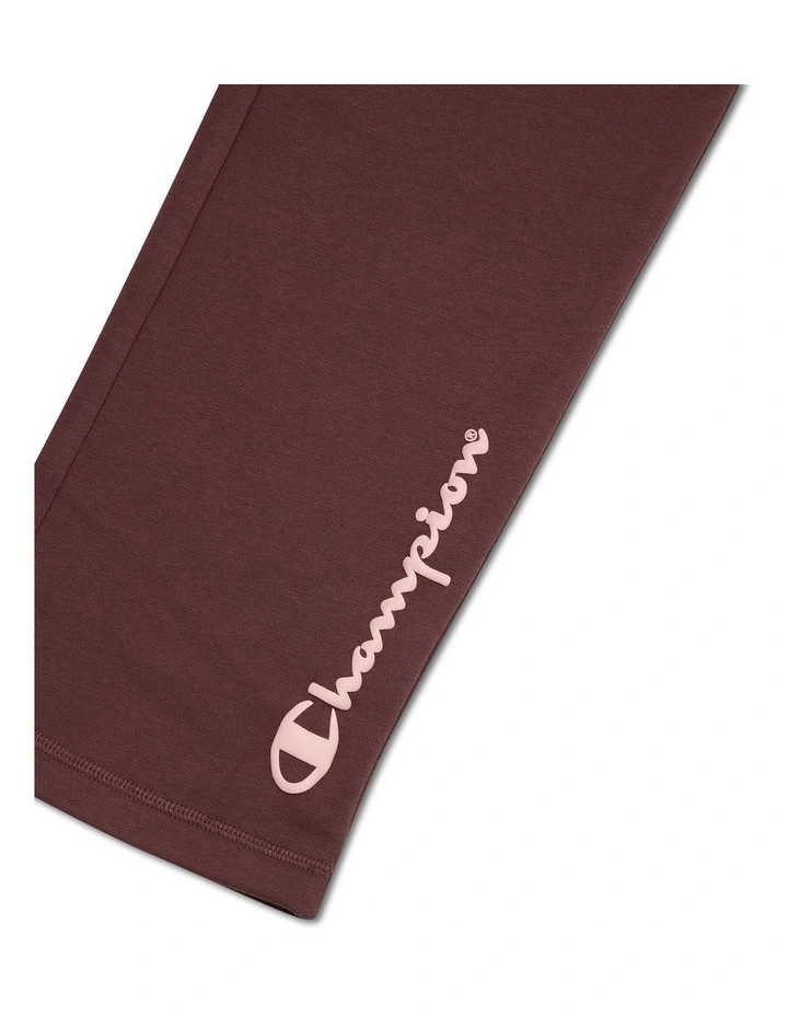 Puff Script Straight Leg Pant in Brown image 3