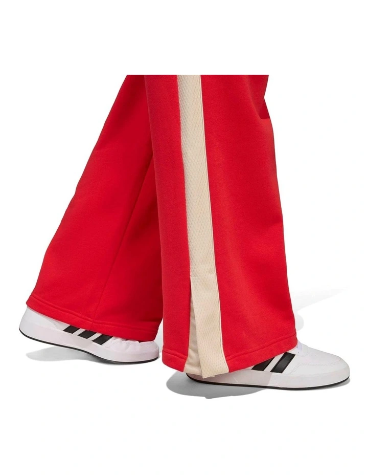 Stadium Wide Leg Joggers in Red image 5