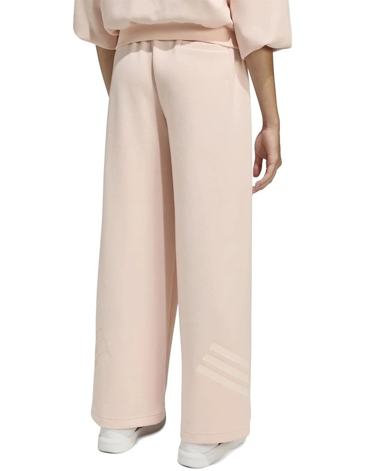 Future Icons 3 Stripes Wide Leg Tracksuit Bottoms in Pink image 2