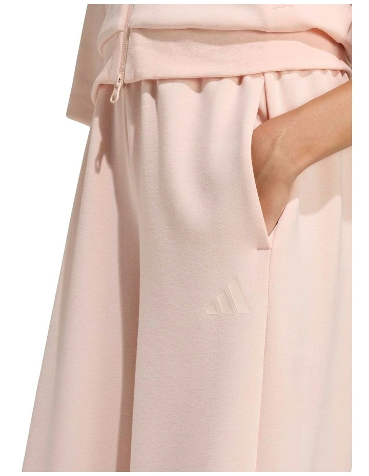 Future Icons 3 Stripes Wide Leg Tracksuit Bottoms in Pink image 4