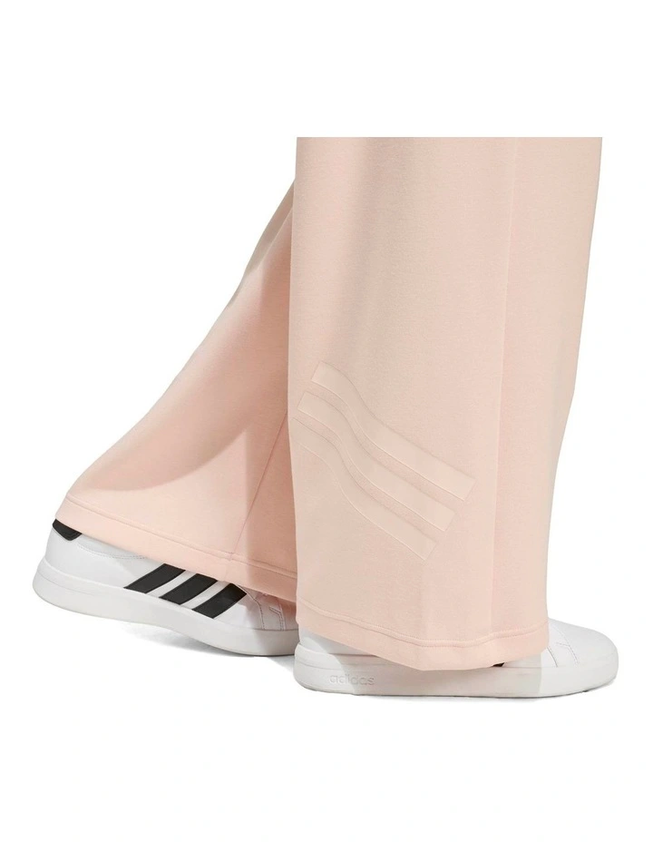 Future Icons 3 Stripes Wide Leg Tracksuit Bottoms in Pink image 5