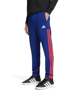 House of Tiro Colors of Football High Waisted Wide Leg Pant in Blue