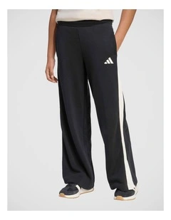 Stadium Wide Leg Joggers in Black and Off White