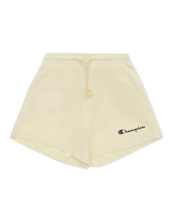 Junior Script Jersey Short in Post Yellow Lt Yellow