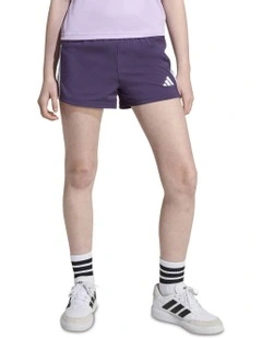 Train Essentials 3-Stripes Shorts in Purple