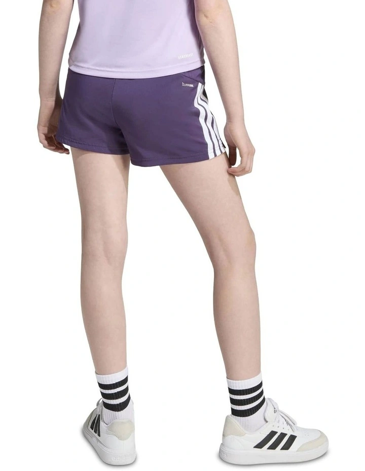 Train Essentials 3-Stripes Shorts in Purple image 2