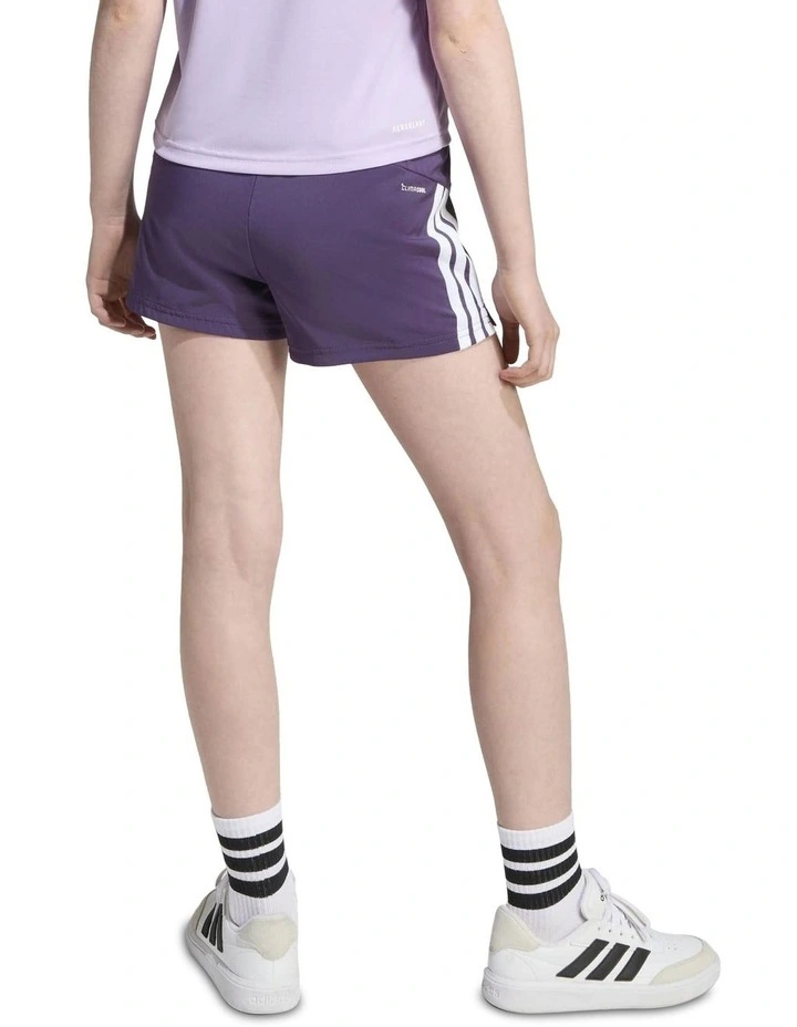 Train Essentials 3-Stripes Shorts in Purple image 5