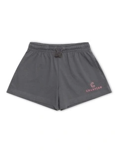 Graphic Jersey Short in Grey